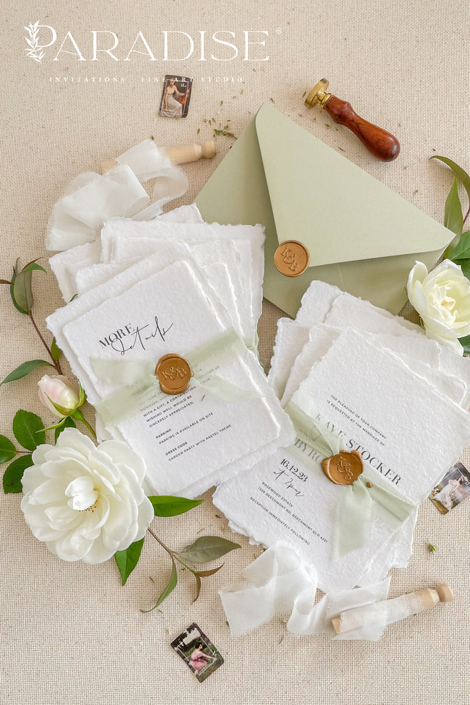 Francena Handmade Paper Wedding Invitation Sets