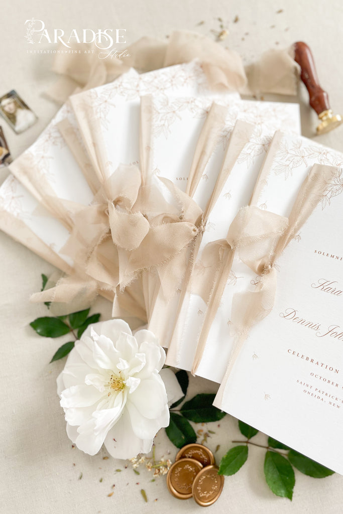 Norianne Floral Wedding Programs