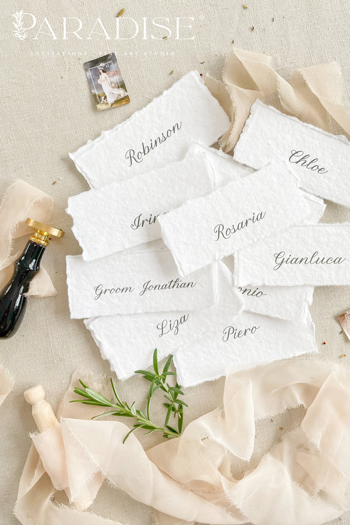 Floretta Handmade Paper Place Cards