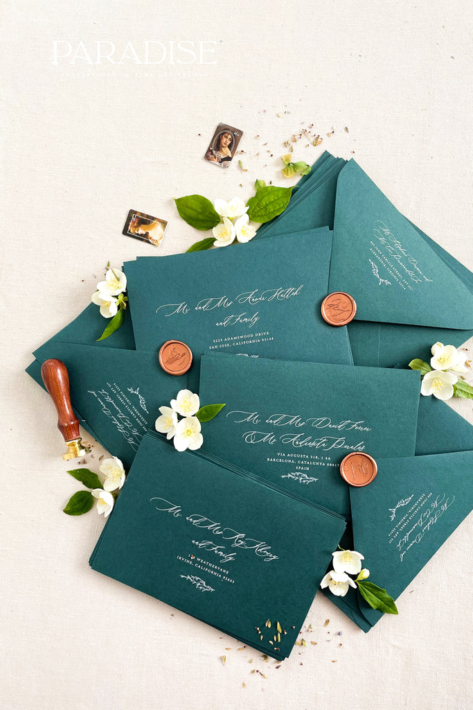 Emerald Envelopes White Ink Printing