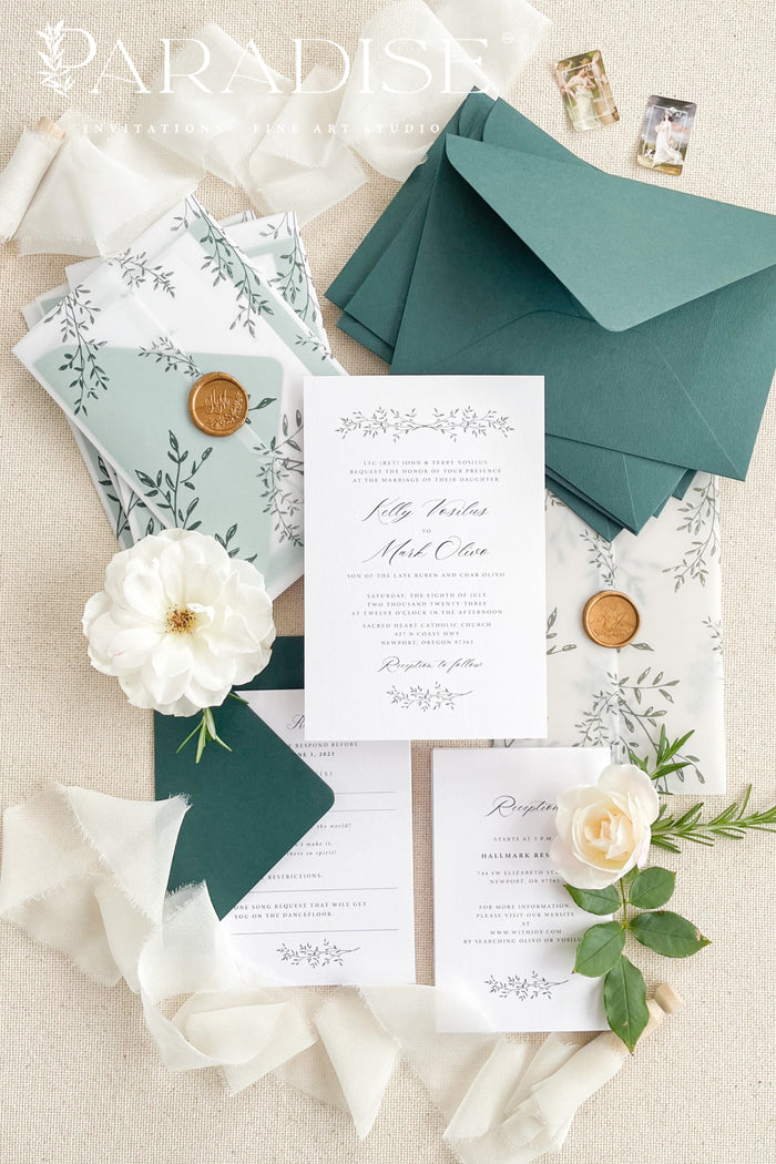 Aurore Vellum Wedding Invitations