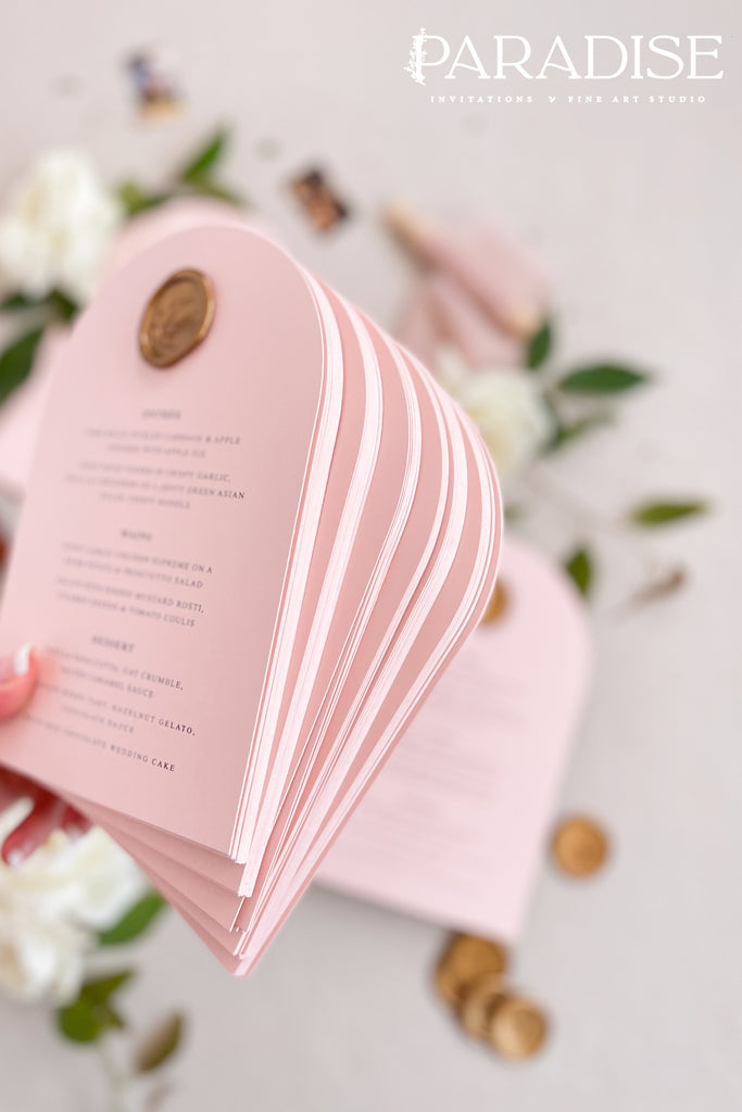 Aaliyah Arch Wedding Menus