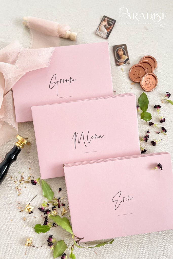 Wild Rose Envelopes and Black Ink Printing