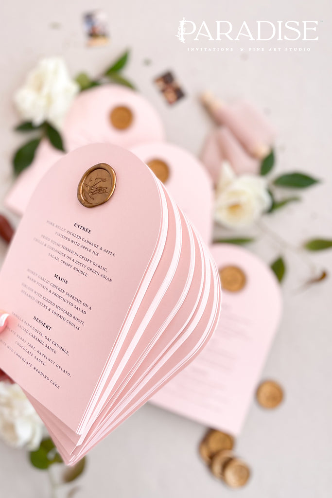 Aaliyah Arch Wedding Menus