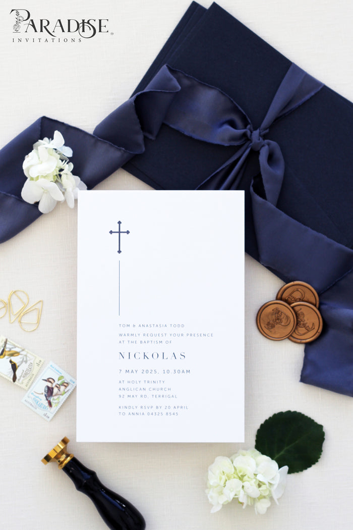 Jacinthe Modern Christian Invitations