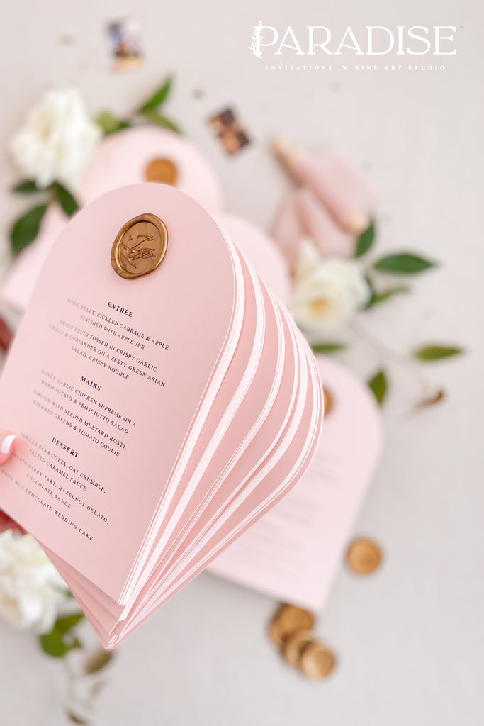 Aaliyah Arch Wedding Menus