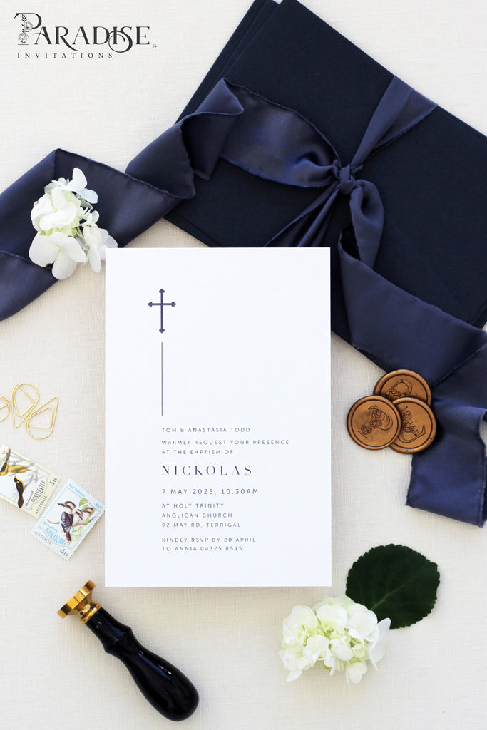 Jacinthe Modern Christian Invitations