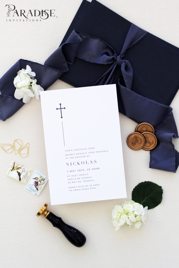 Jacinthe Modern Christian Invitations