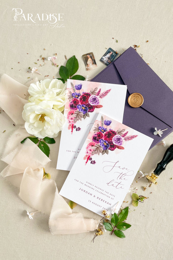 Adalee Marsala Save the Date Cards