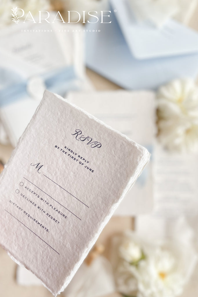 Blondene Handmade Paper Wedding Invitation Sets