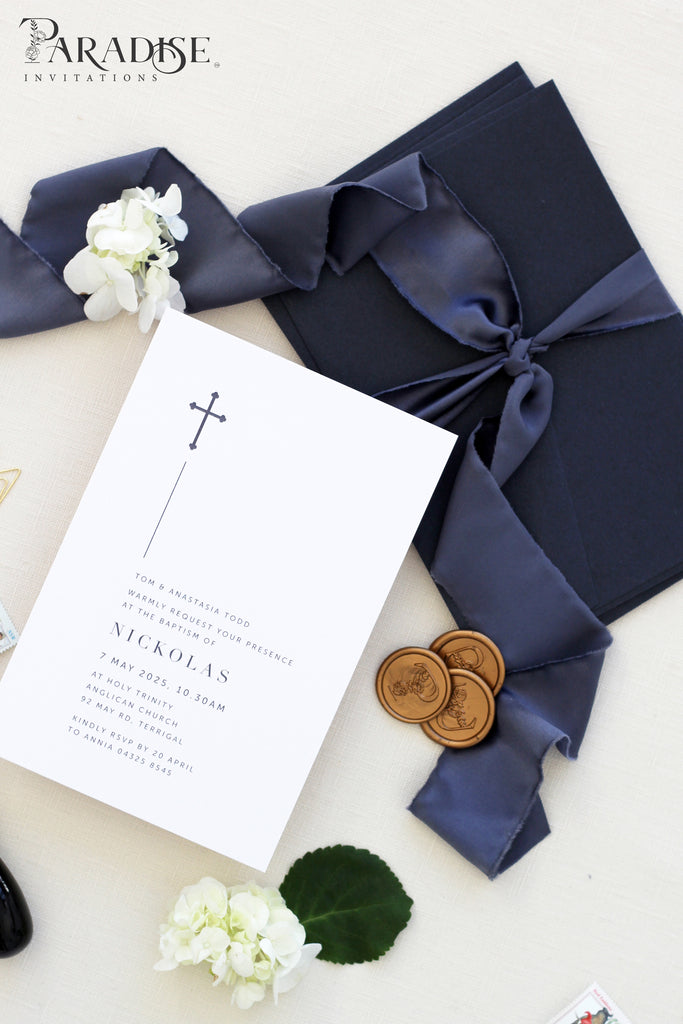 Jacinthe Modern Christian Invitations