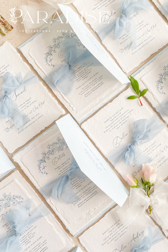 Anne Handmade Paper Wedding Invitation Sets