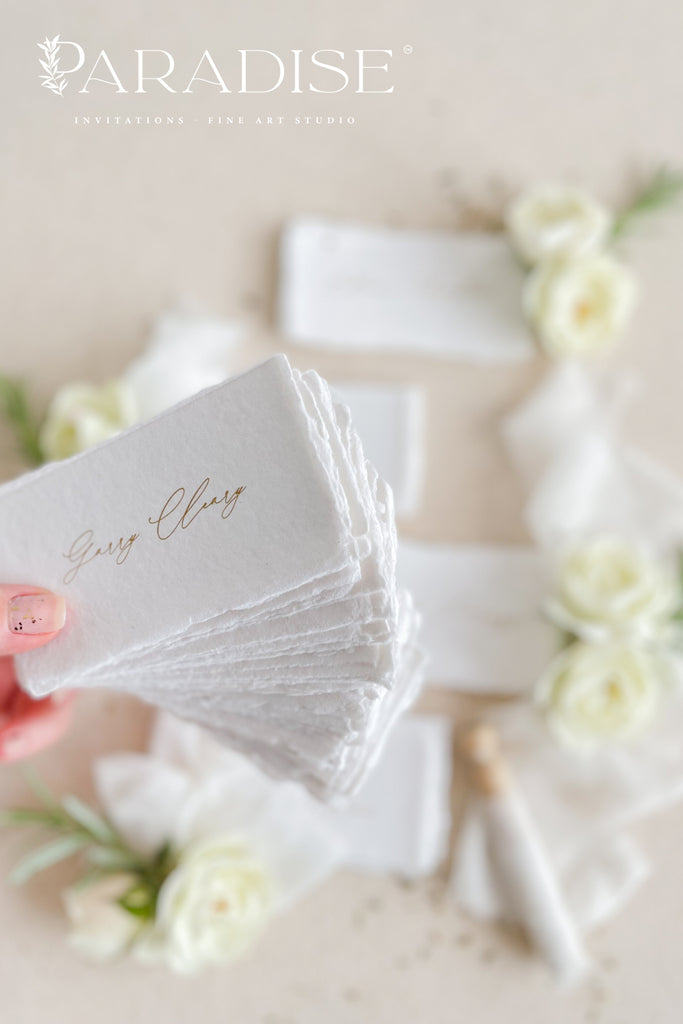 Charleen Handmade Paper Place Cards