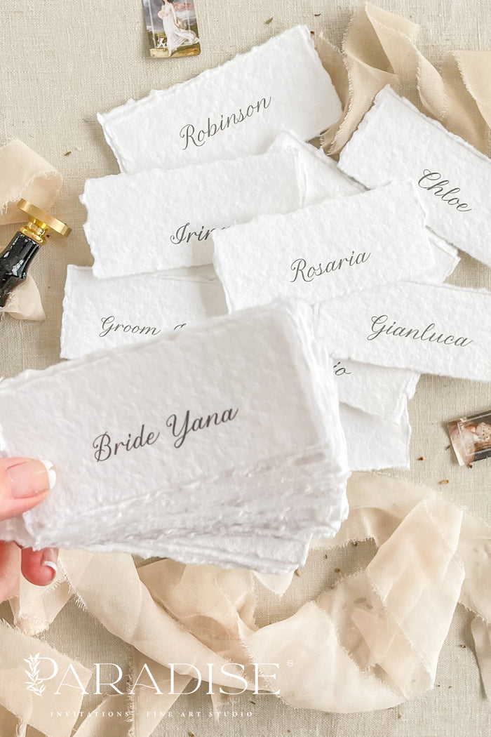 Floretta Handmade Paper Place Cards