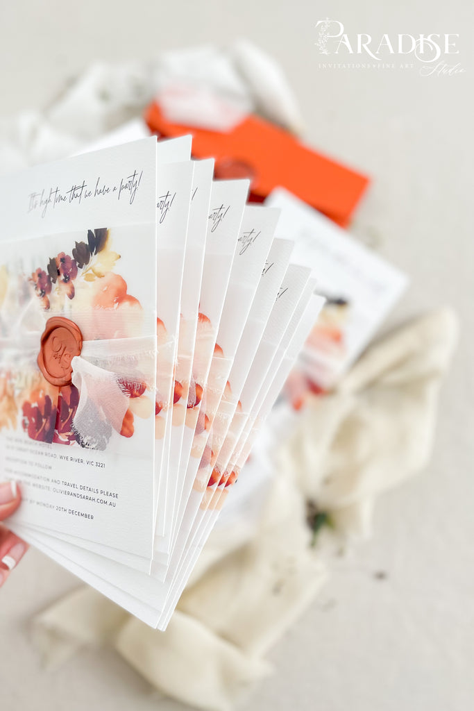 Deborah Floral Wedding Invitation Sets