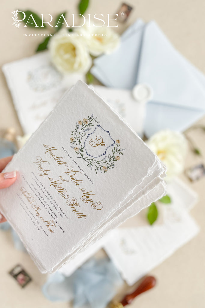 Alyssandra Handmade Paper Wedding Invitation Sets