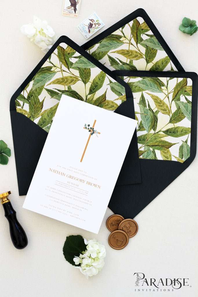 Jeanie Greenery Christian Invitation