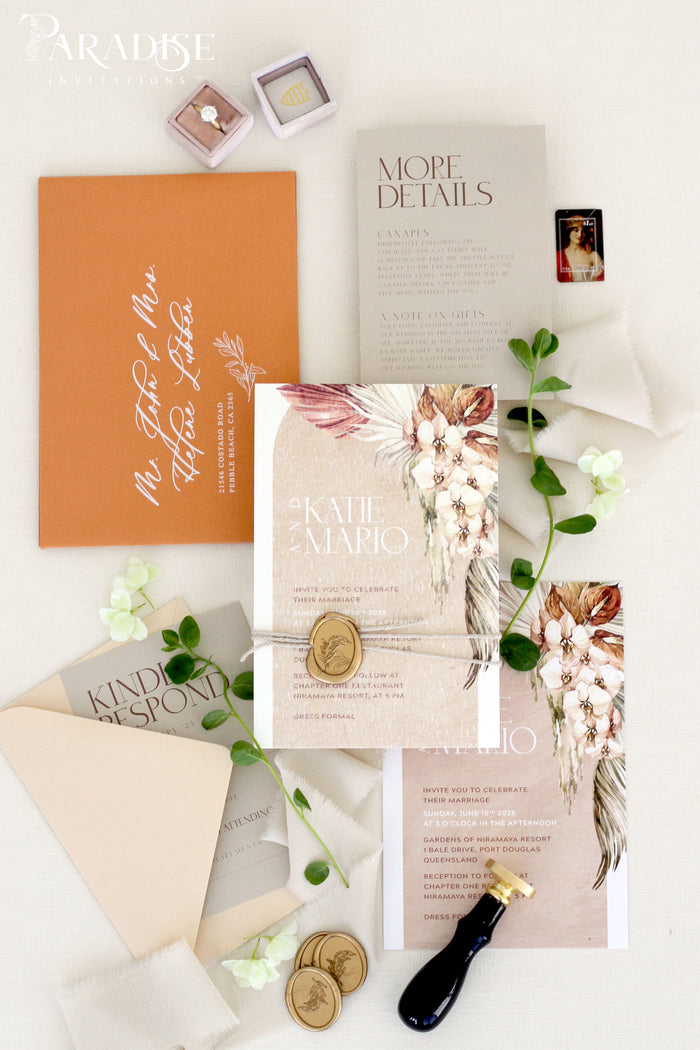 Cressida Bohemian Wedding Invitation Sets