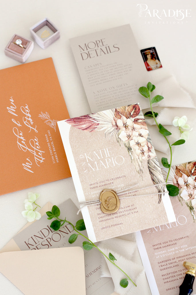 Cressida Bohemian Wedding Invitation Sets