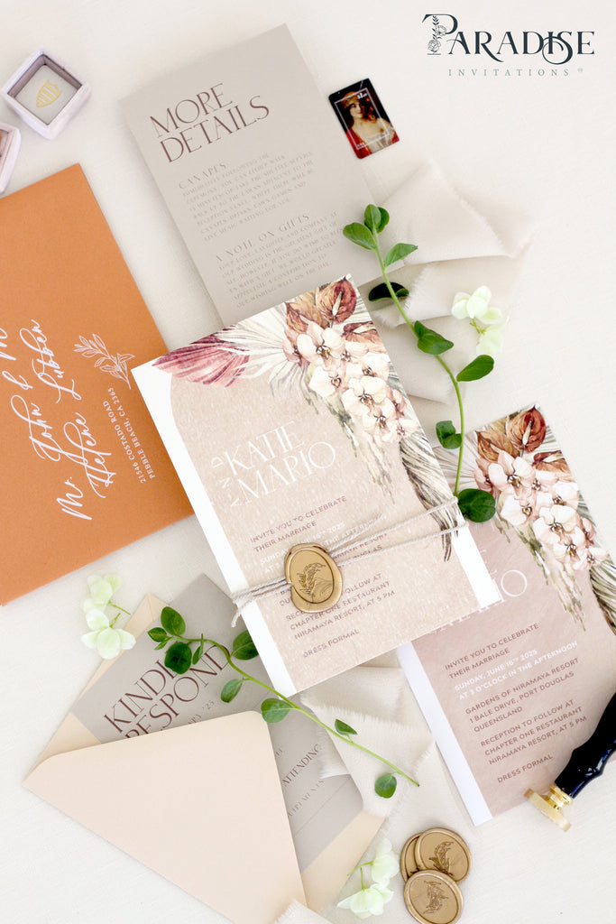 Cressida Bohemian Wedding Invitation Sets