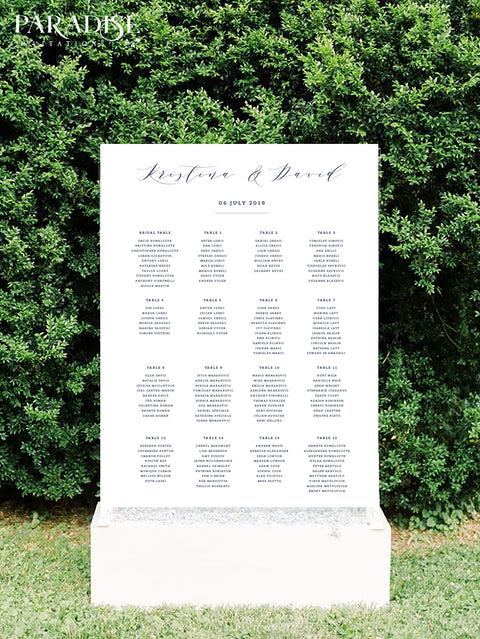 Charlisa Table Seating Chart
