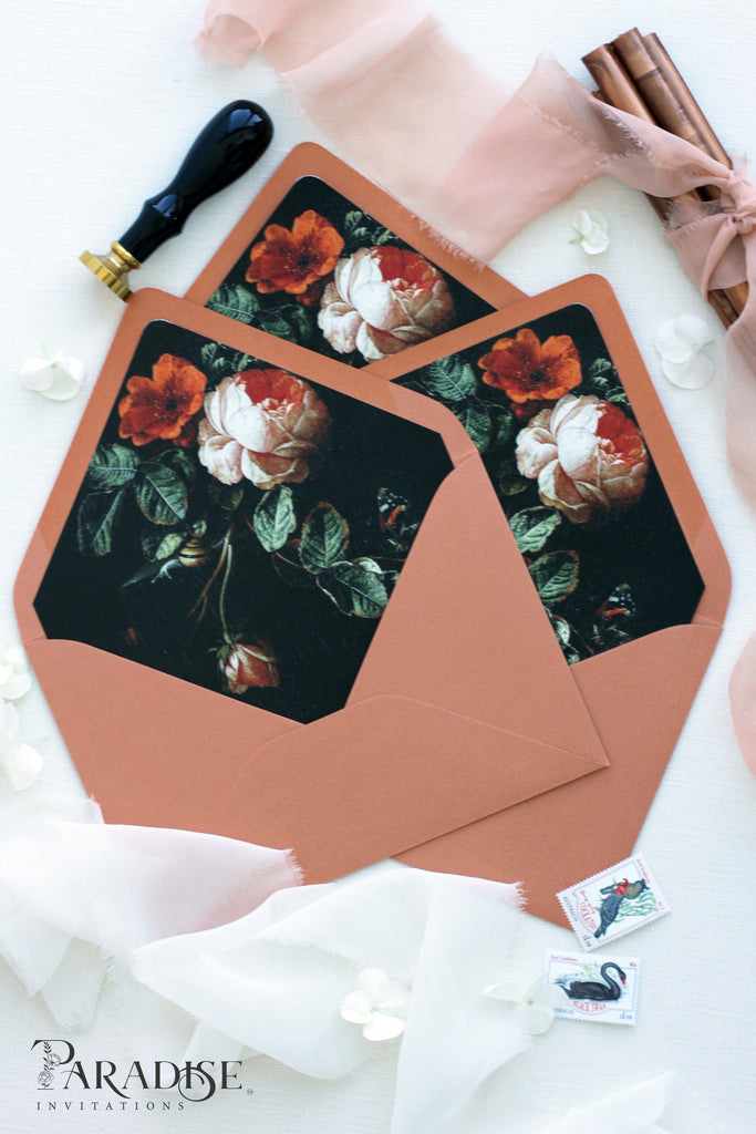 Vintage Roses Envelope Liners