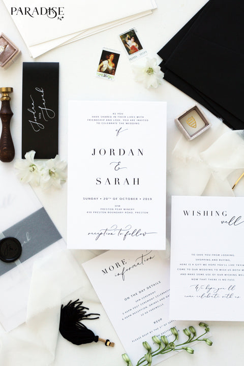 Juillet Elegant Wedding Invitations