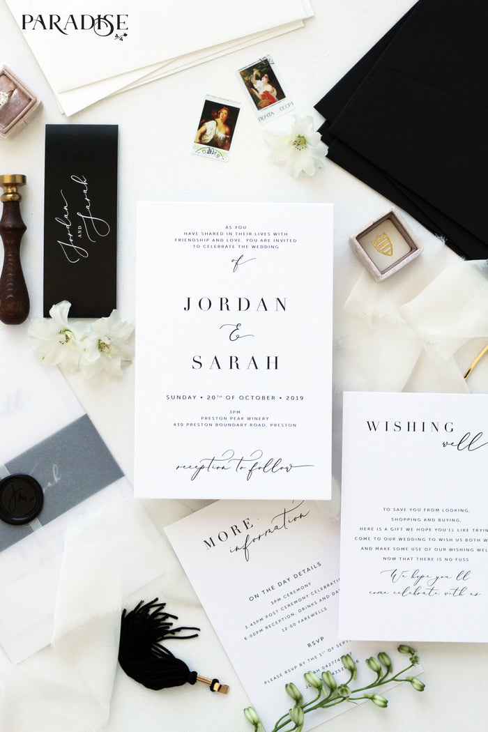 Juillet Elegant Wedding Invitations