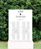 Zurie Modern Wedding Table Seating Chart