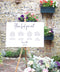 Stephanie Calligraphy Table Seating Chart