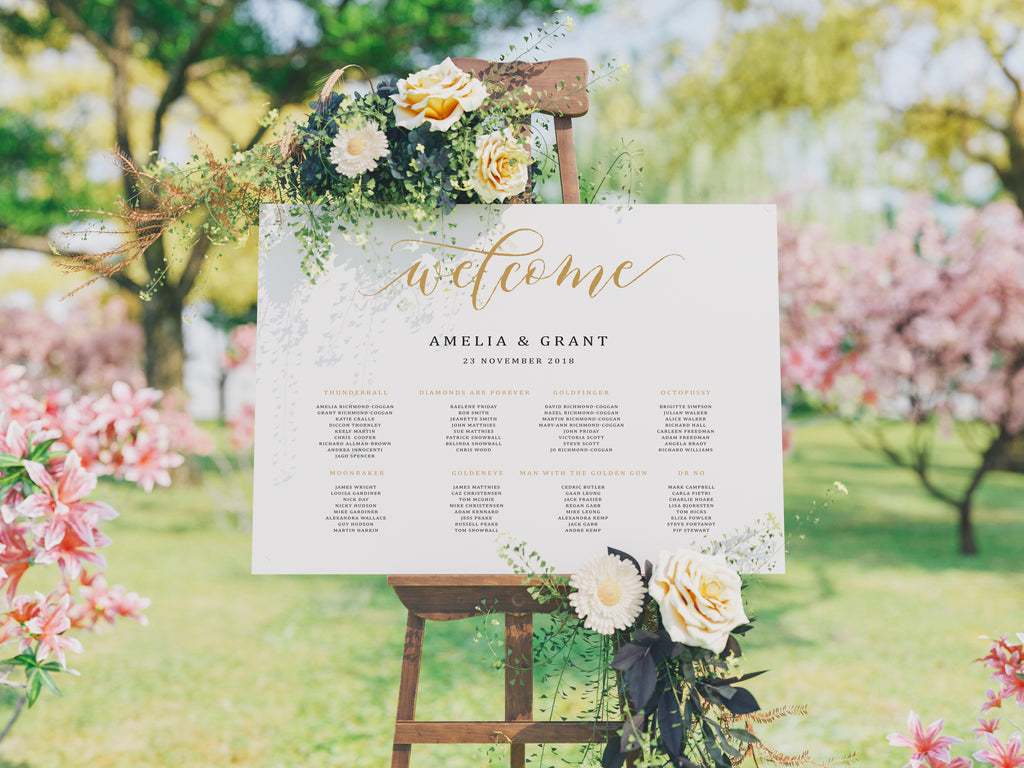 Table Seating chart, Printable Seating Charts, type: Wedding Stationery