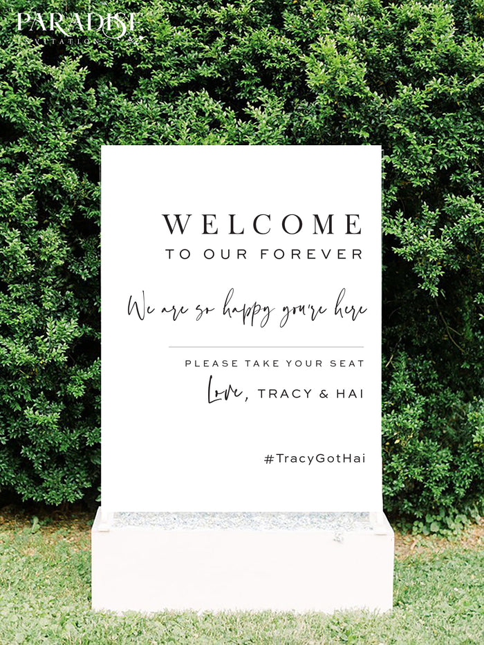 Eglantina Wedding Welcome Sign