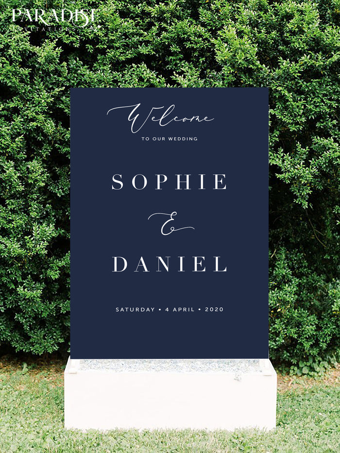 Dorothee Wedding Welcome Sign