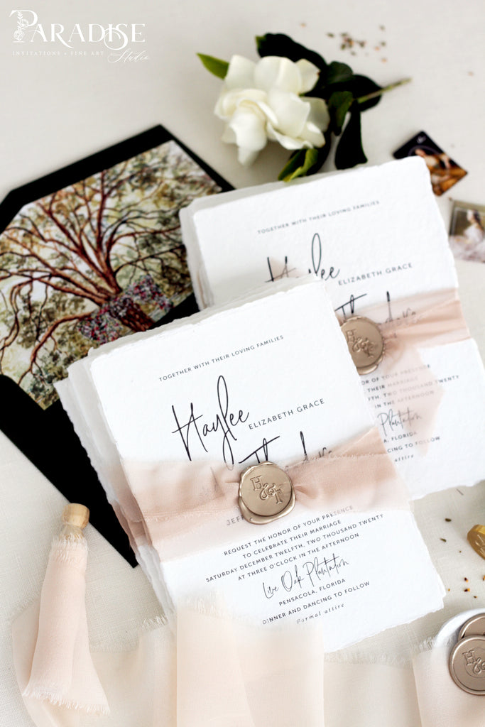 Aviana Handmade Paper Wedding Invitation Sets