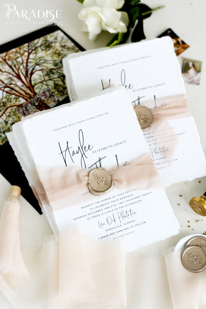 Aviana Handmade Paper Wedding Invitation Sets