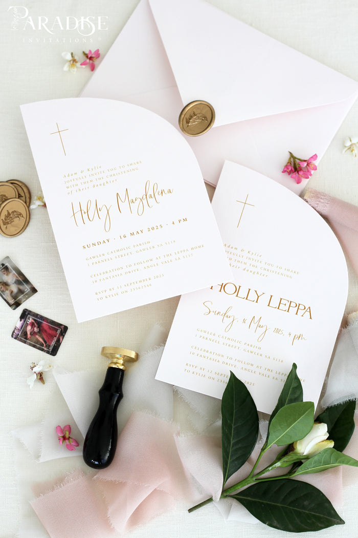 Evangeline Half Arch Christian Invitation