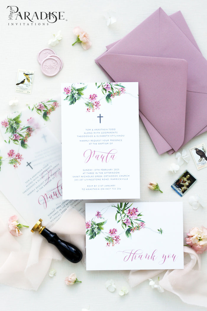 Lotte Floral Christian Invitation