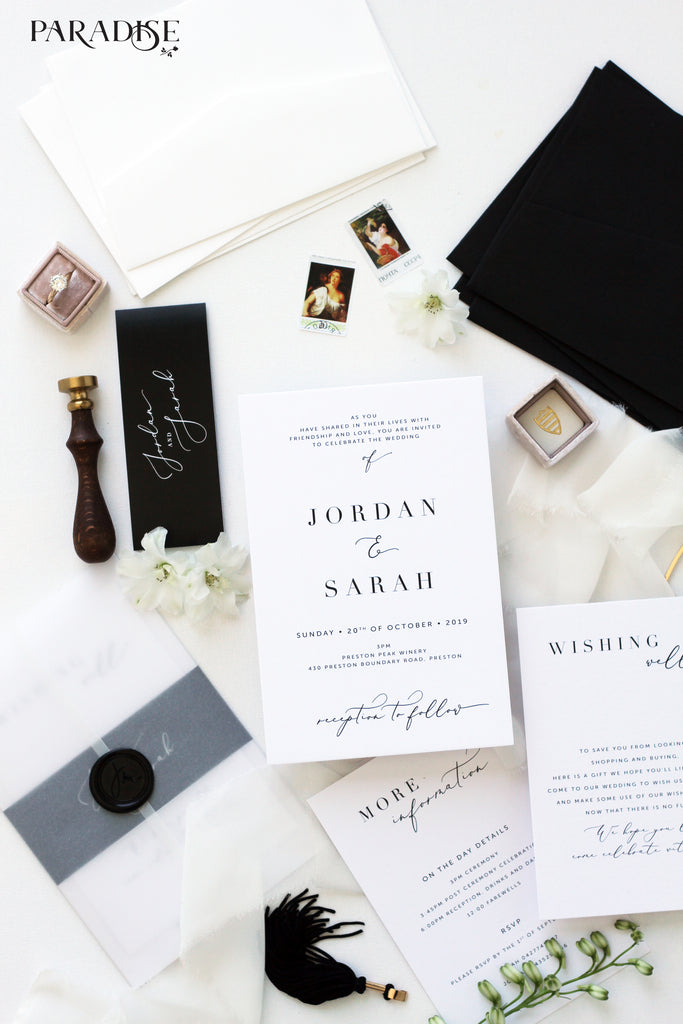 Juillet Elegant Wedding Invitations