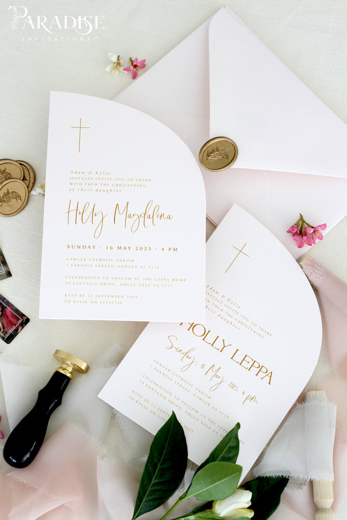 Evangeline Half Arch Christian Invitation