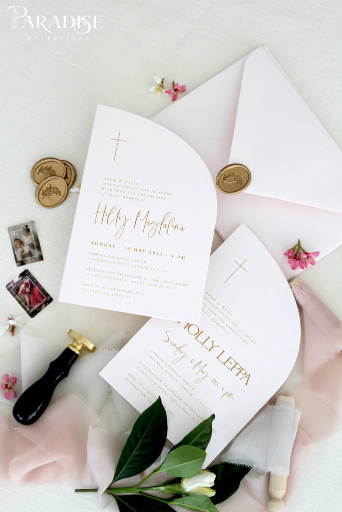 Evangeline Half Arch Christian Invitation