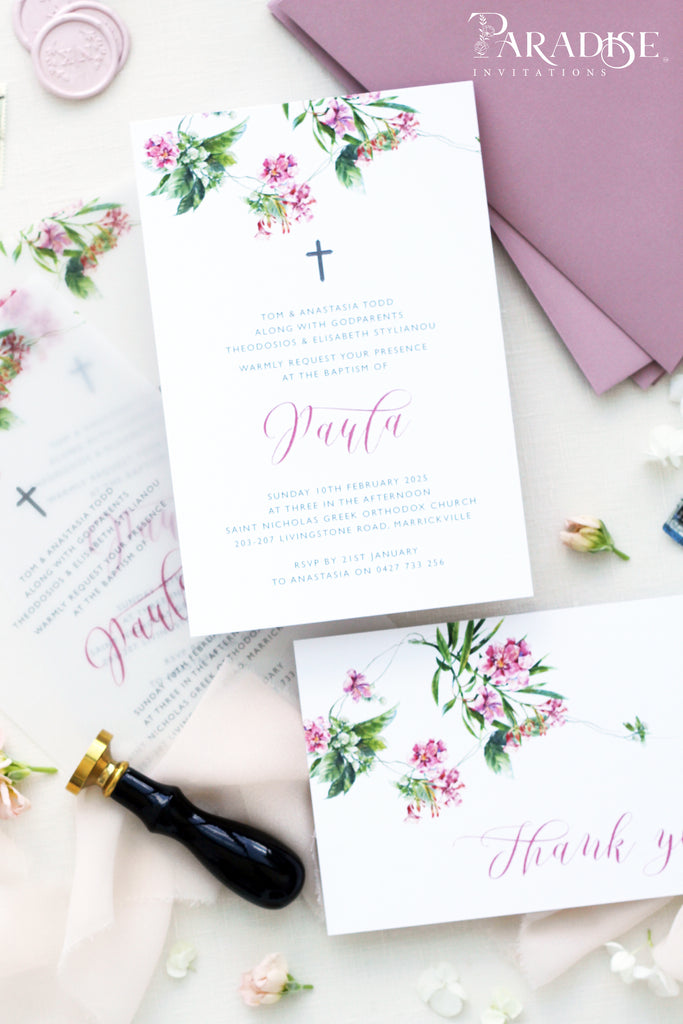 Lotte Floral Christian Invitation