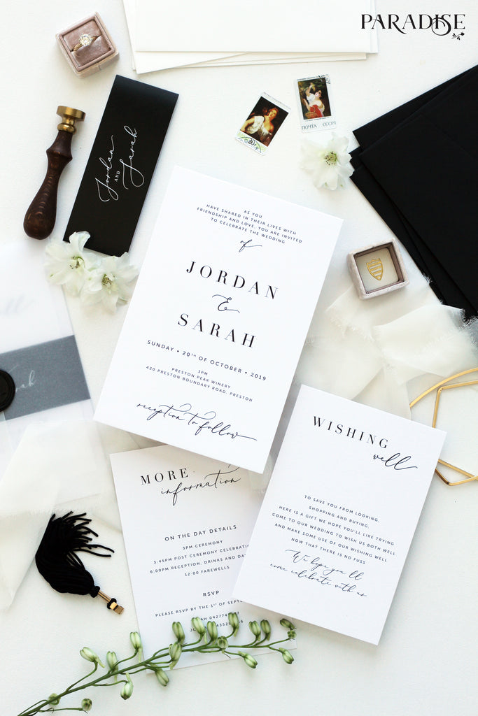 Juillet Elegant Wedding Invitations