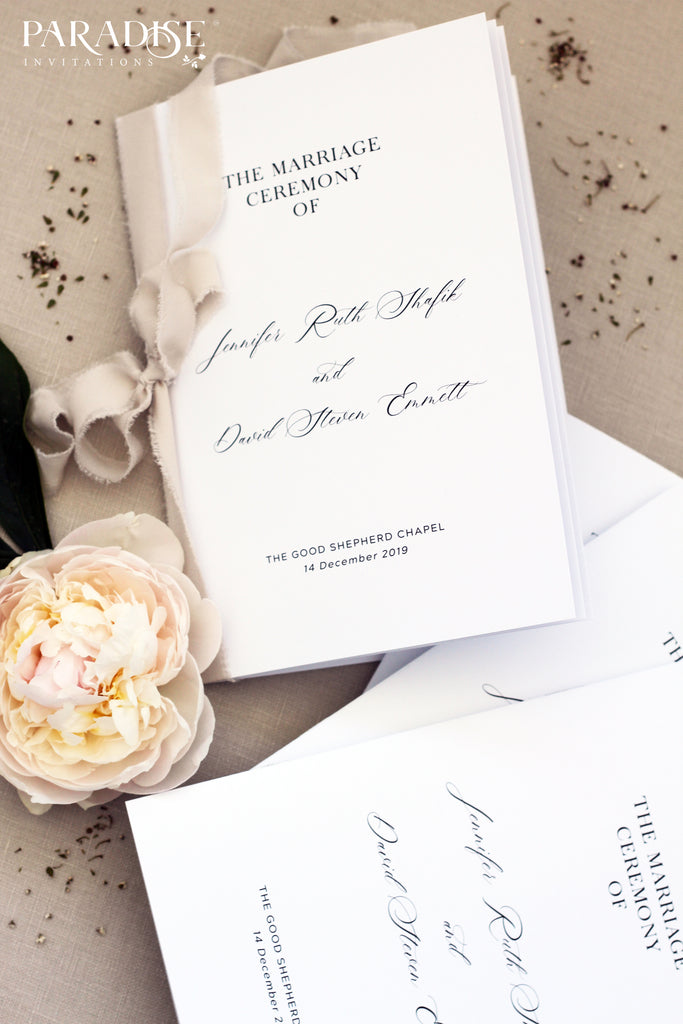 Royale Elegant Wedding Program