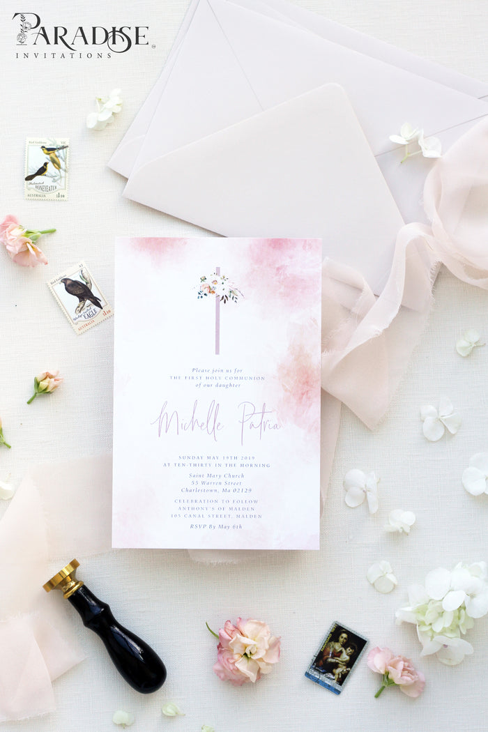 Lundy Blush Christian Invitation