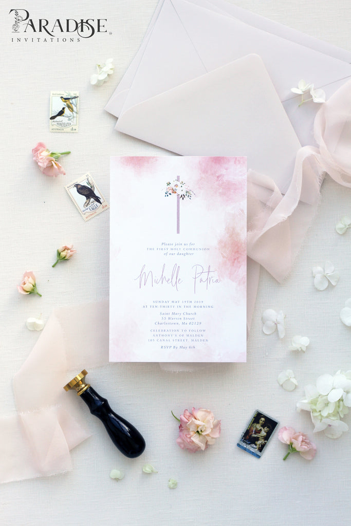 Lundy Blush Christian Invitation