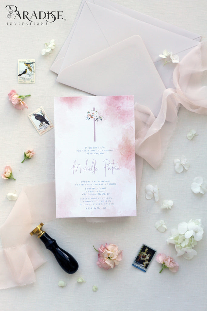 Lundy Blush Christian Invitation