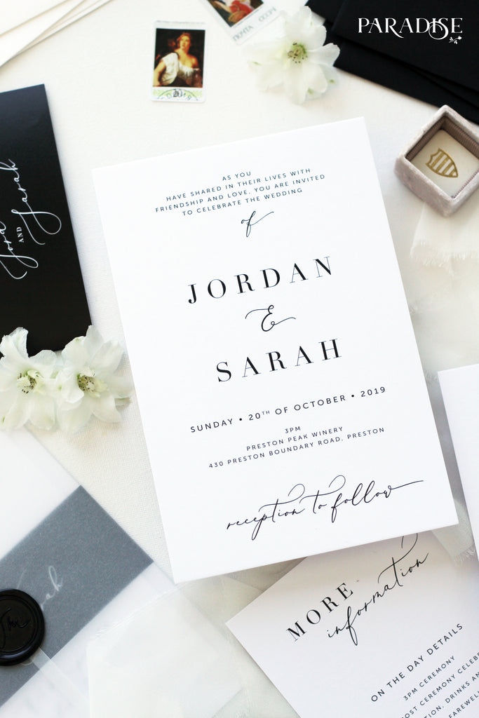 Juillet Elegant Wedding Invitations