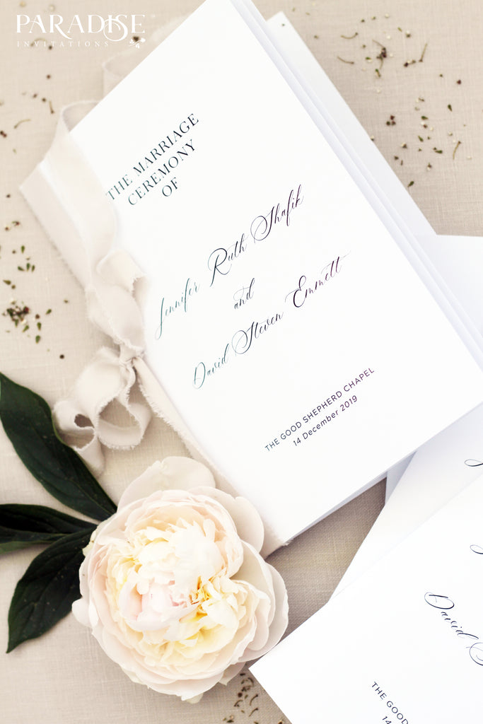 Royale Elegant Wedding Program