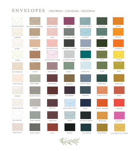 Berenice Handmade Paper Wedding Invitation Sets