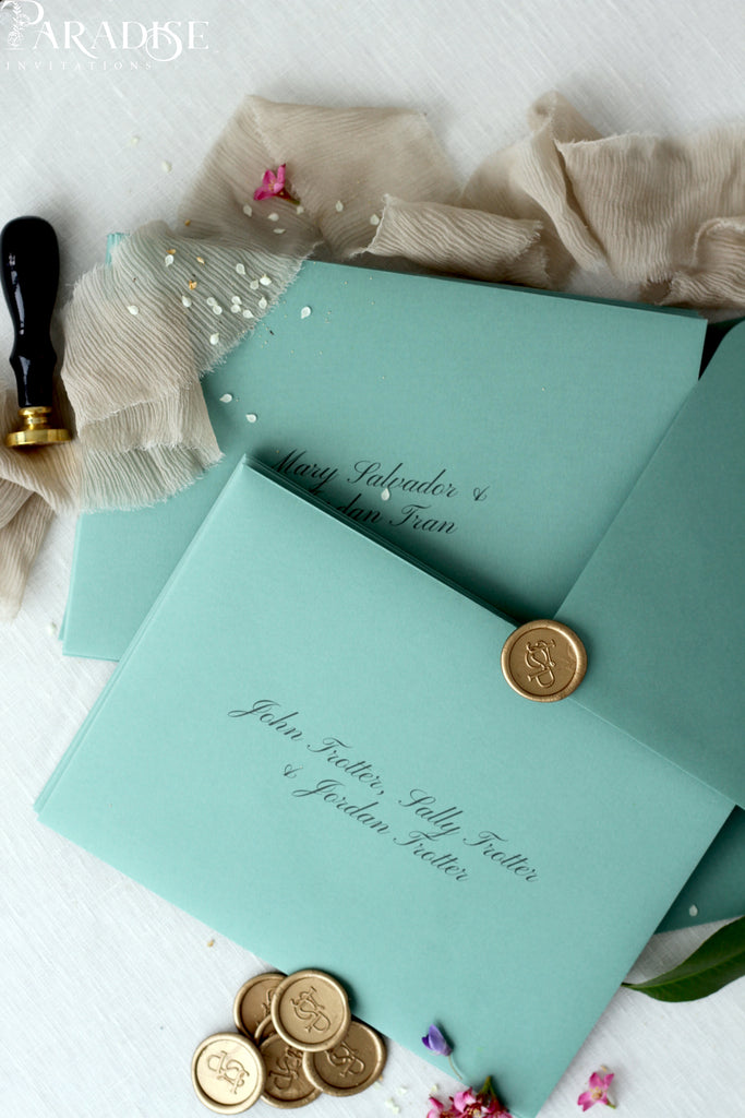 Hazel Envelopes and Black Ink Address Printing